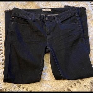 Free People raw edge black jeans Like new